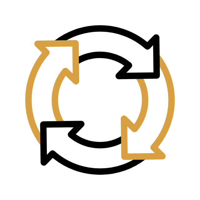 Animated cycle icon for workflow audit